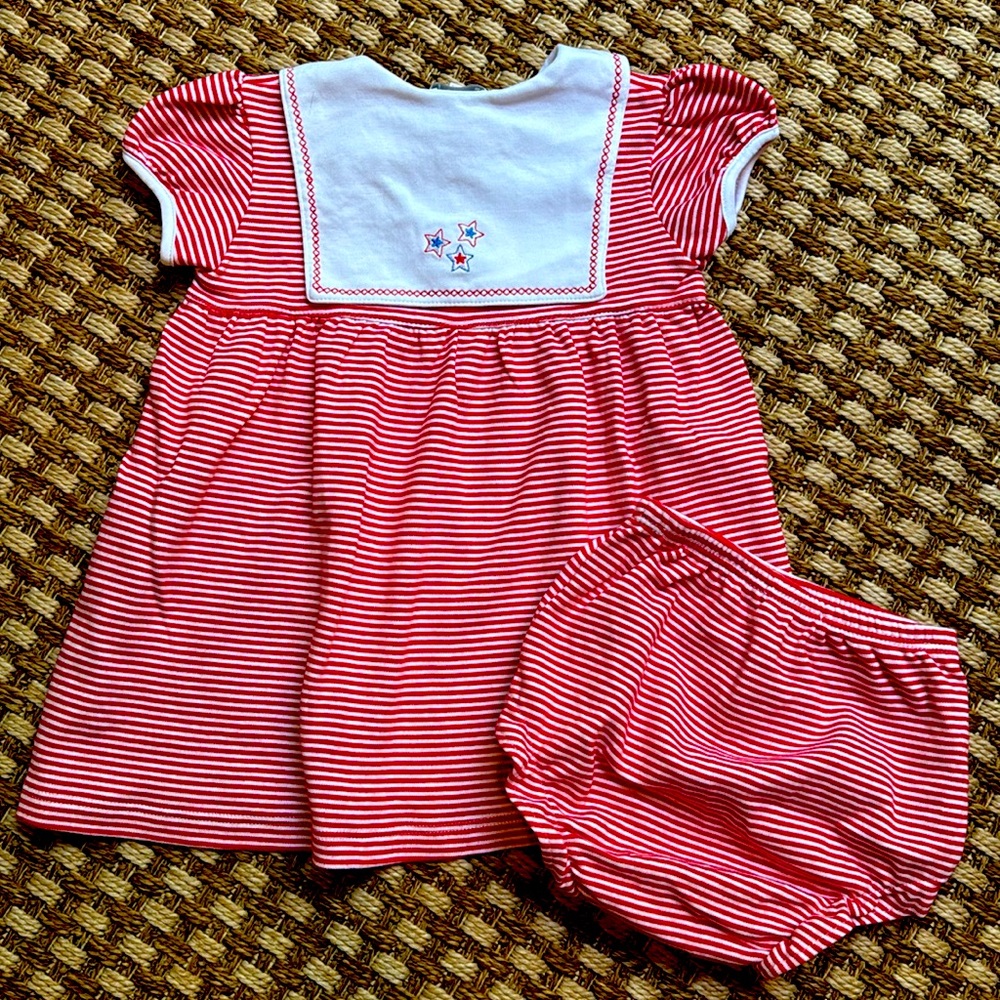 Kissy Kissy Striped Dress Set